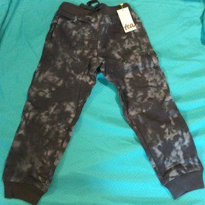 Tea Collection Jogger Functional Drawstring Black Gray Unisex Kid's Size 5   NEW